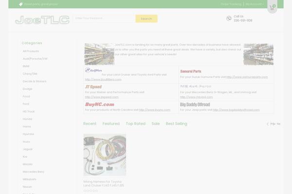 MegaShop theme site design template sample