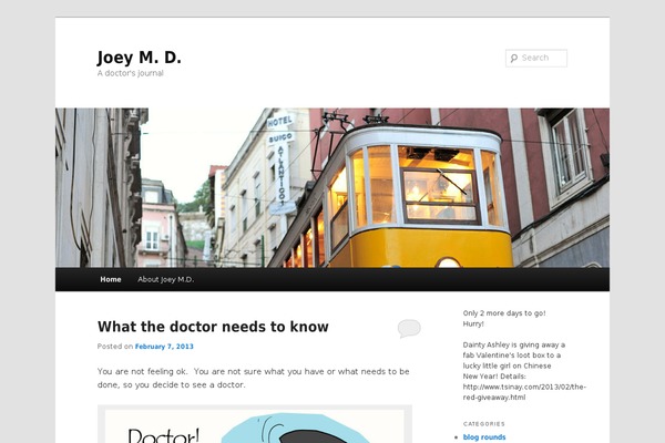 Twenty Eleven theme site design template sample