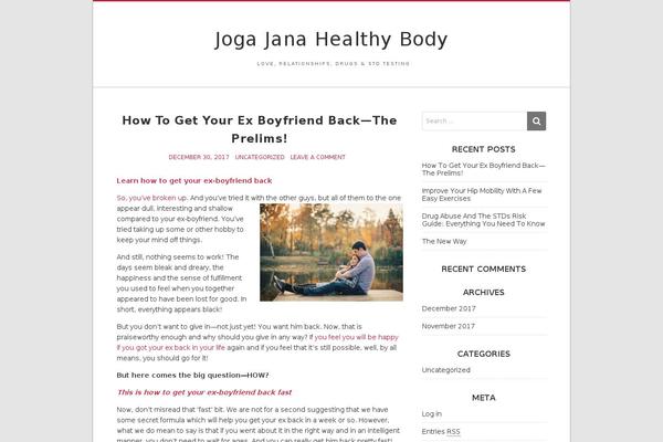 jogawithjana.com site used Joga-ambassador