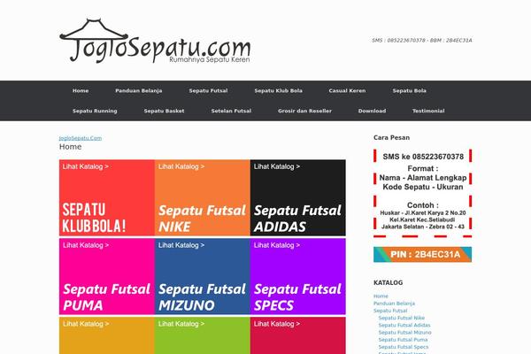 WordPress website example screenshot