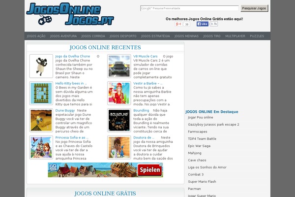 jogosonlinejogos.pt site used FunGames