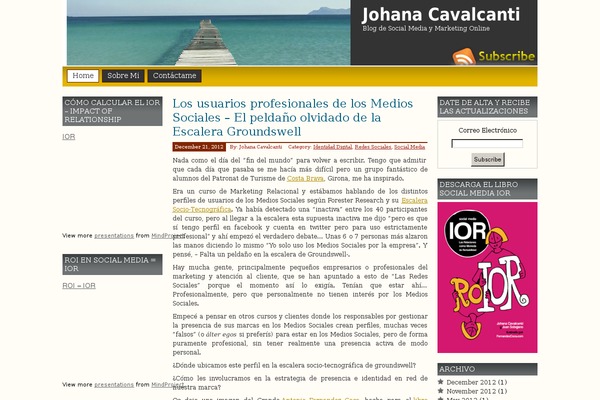 johanacavalcanti.com site used Prosumer.1.9.1