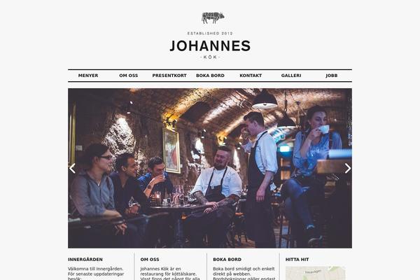 Johannes website example screenshot