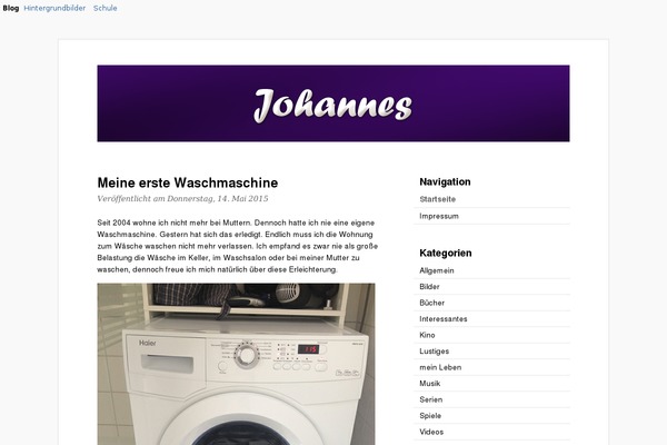 johanneskroening.de site used Jk_theme