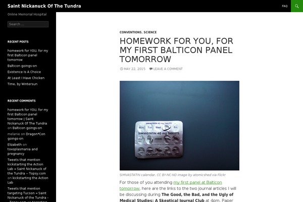 Twenty Fourteen theme site design template sample
