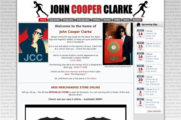 johncooperclarke.com site used Jcc_wp_2015