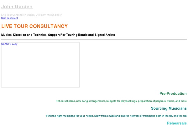 WordPress website example screenshot