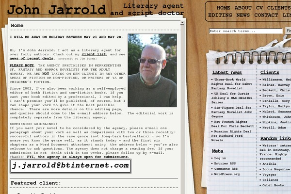 johnjarrold.co.uk site used Jarrold-theme