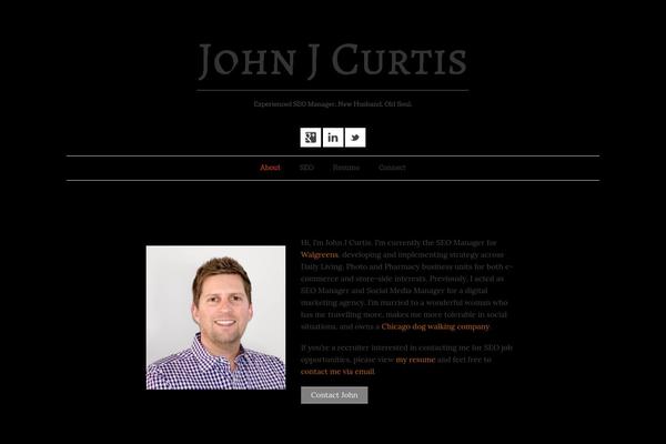 johnjcurtis.com site used Read-v4-2-3