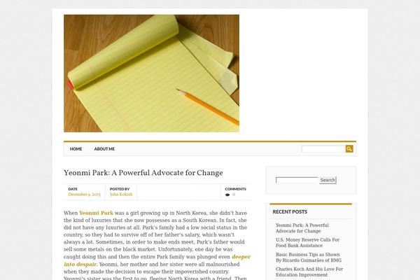 WordPress website example screenshot