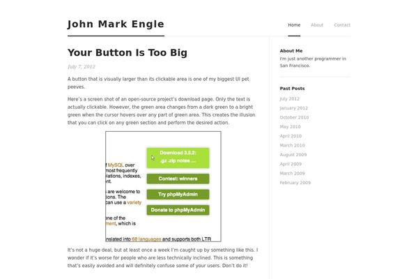 johnmarkengle.com site used Darkwhite