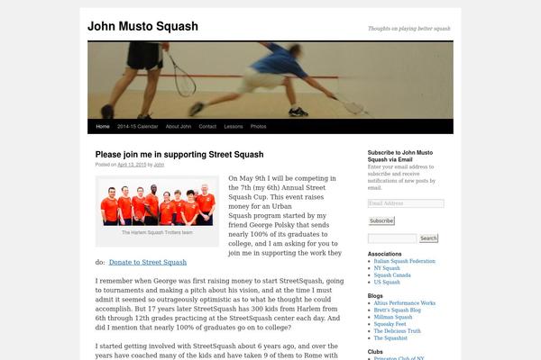 Twenty Ten theme site design template sample