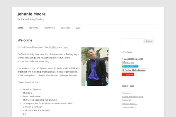 Twenty Twelve theme site design template sample