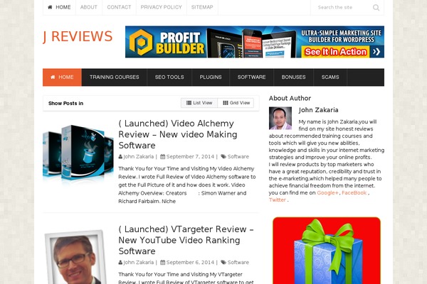 WordPress website example screenshot