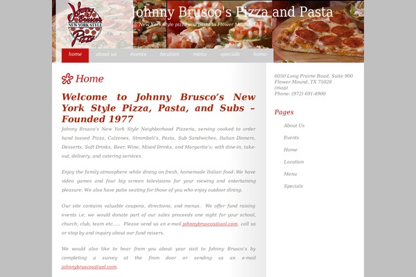 Culinary theme site design template sample