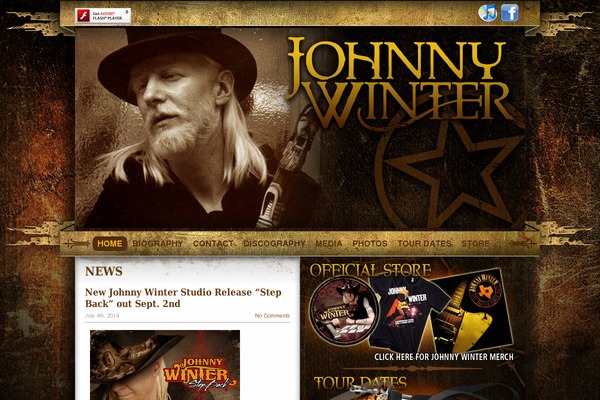 johnnywinter.net site used Johnnywinter