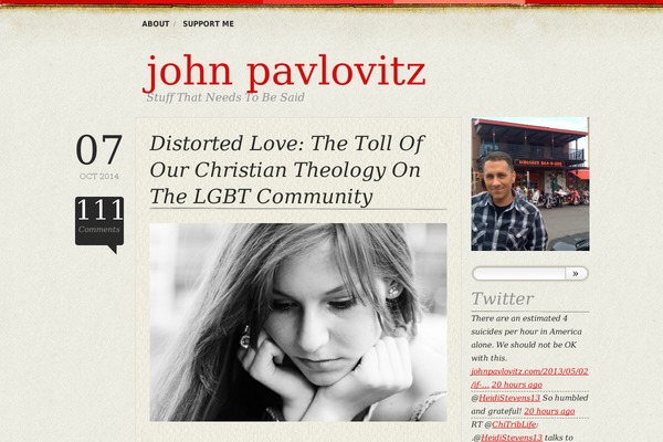 johnpavlovitz.com site used Johnpavlovitz