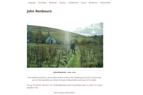 johnrenbourn.co.uk site used Renbourn