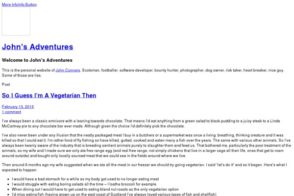 WordPress website example screenshot