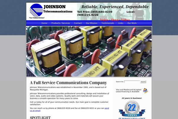 johnsontelecommunications.com site used Johnsontheme