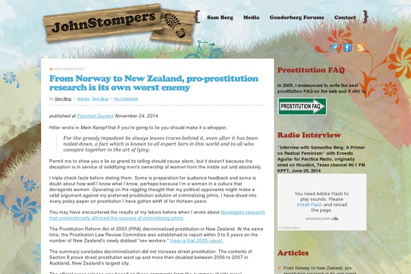 johnstompers.com site used Designpile