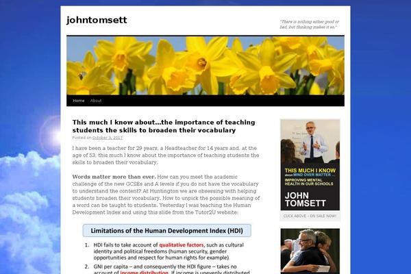 johntomsett.com site used Typograph-child