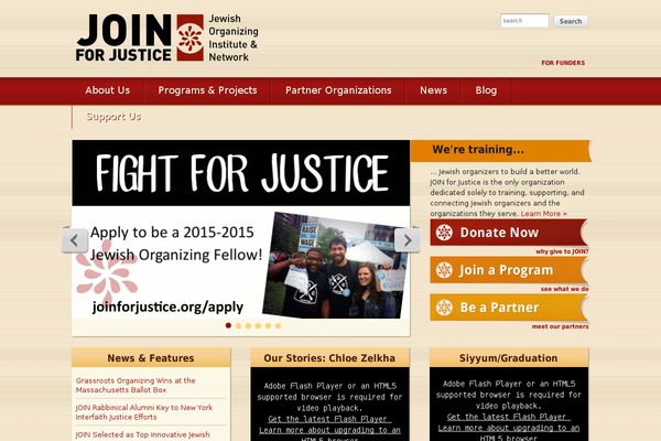 joinforjustice.org site used Join