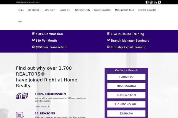 joinrightathome.com site used Rah-bootstrap