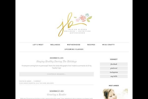 joleighblonde.com site used Genevieve-theme