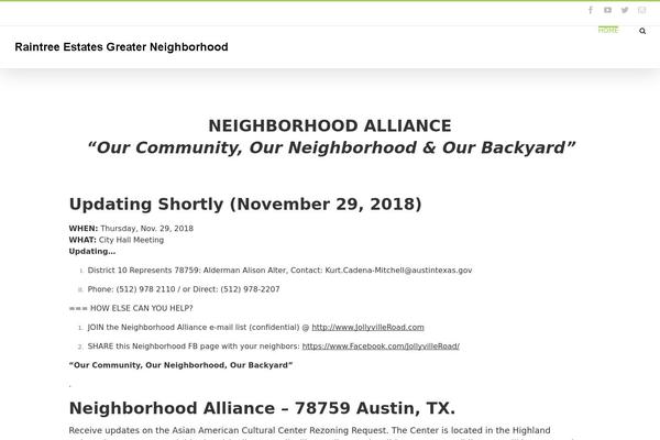 WordPress website example screenshot