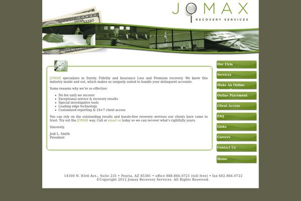 jomaxrecovery.com site used Nt-greeny