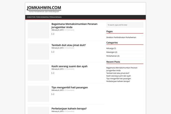 MH Magazine lite theme site design template sample