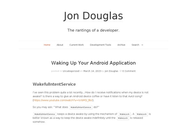 WordPress website example screenshot