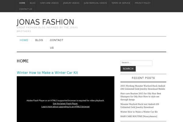 Fashionistas theme site design template sample