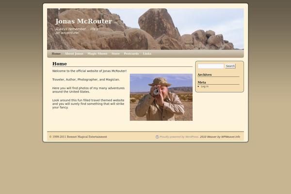 2010 Weaver theme site design template sample