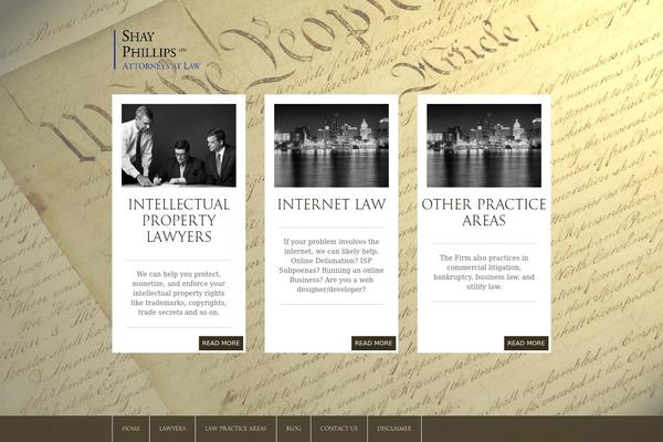 The Firm theme site design template sample