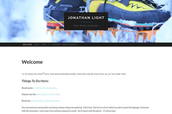 jonathanlight.com site used Hemingway