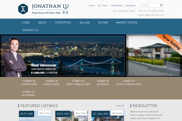 jonathanlu.ca site used Jonathanlurealty