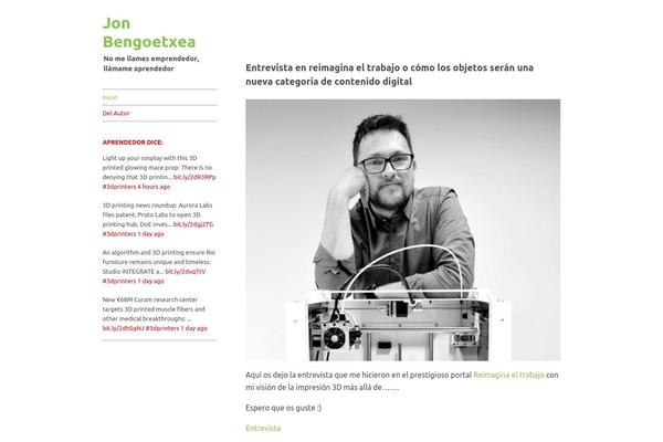 WordPress website example screenshot