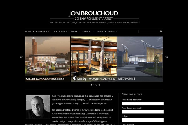 jonbrouchoud.com site used Dark-atlantica