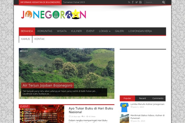 WordPress website example screenshot