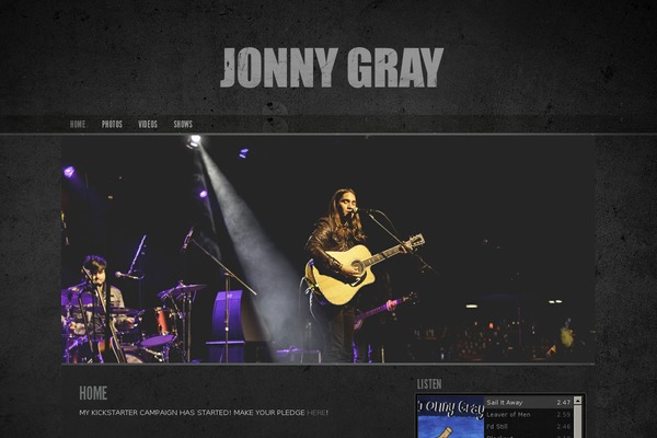 jonnygraymusic.com site used Darkngritty