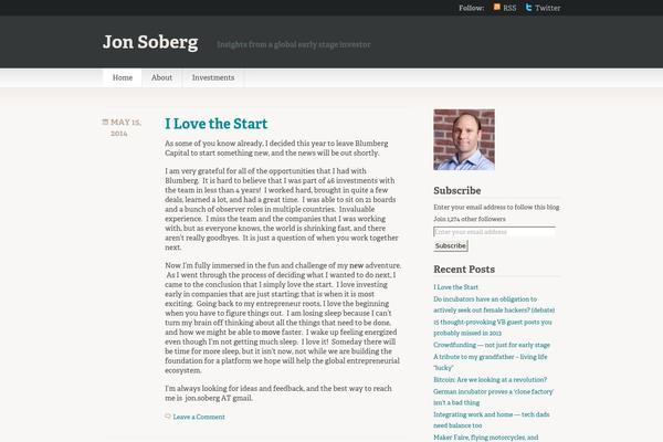 WordPress website example screenshot