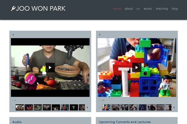 joowonpark.net site used Joowon
