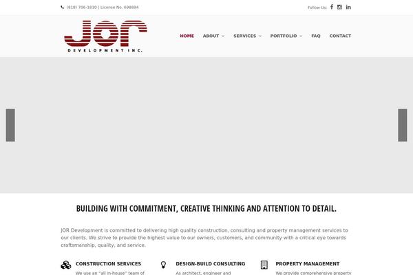 Total theme site design template sample