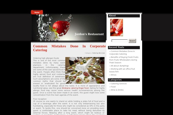 Strawberry Blend theme site design template sample