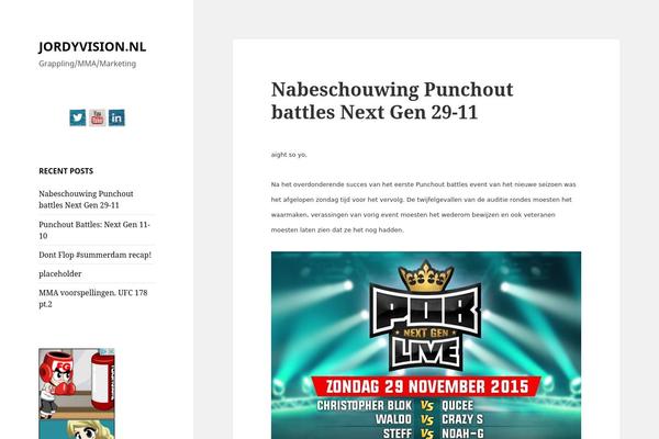 WordPress website example screenshot