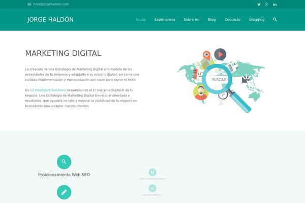 WordPress website example screenshot