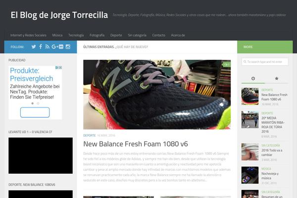 Hueman theme site design template sample