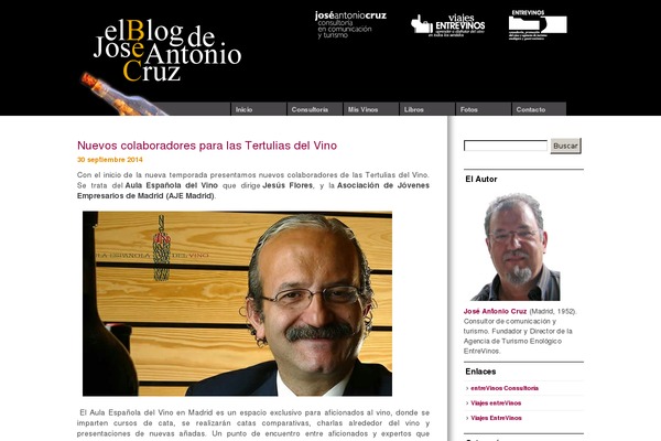 joseantoniocruz.com site used Entrevinos2010